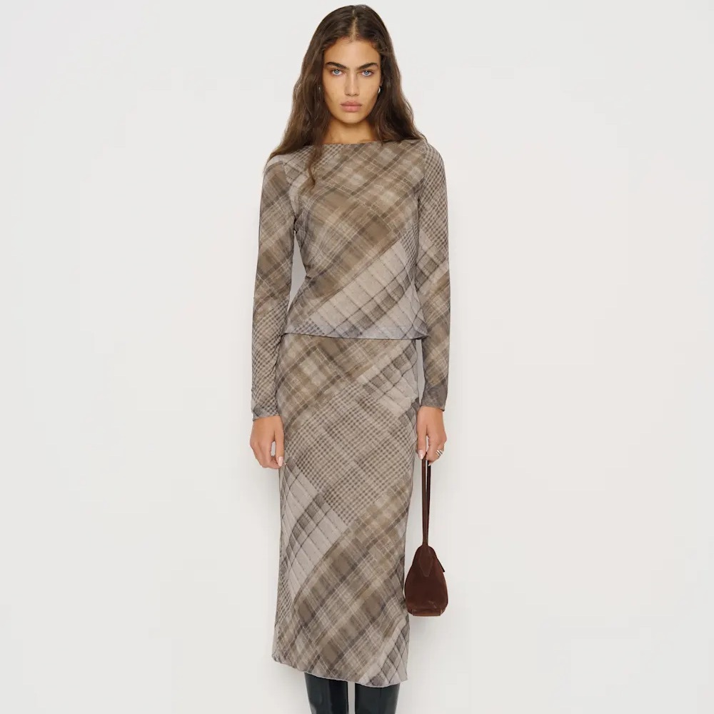 NWT Reformation Wiley top and Iris Knit Skirt Set